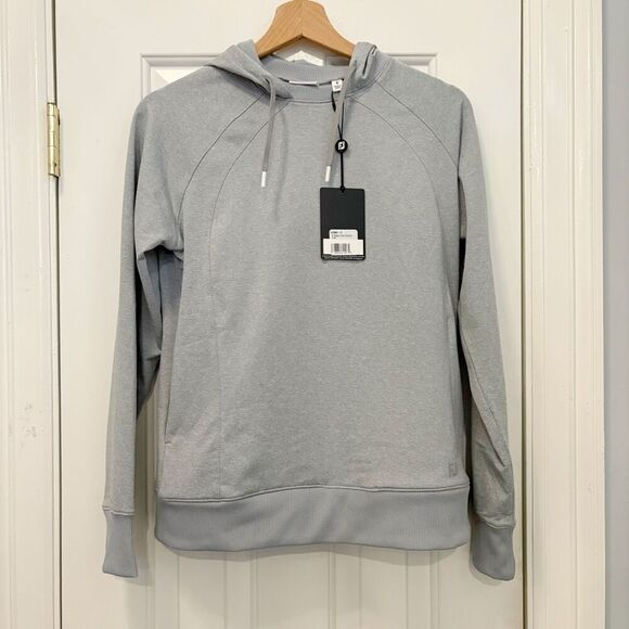 NWT FootJoy Golf Space Dye Hoodie Size Small Grey Stretch - Picture 3 of 10